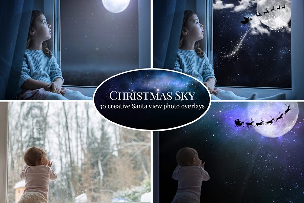 Download Christmas Sky photo overlays