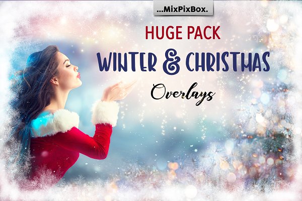Download Winter and Christmas Overlays Pack