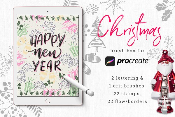 Download Christmas Brush Box for Procreate