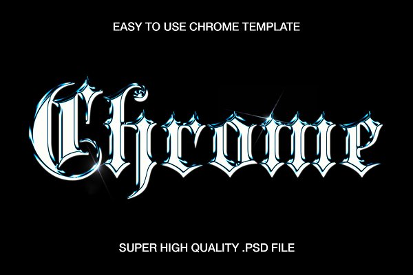 Download Chrome Metal Text Effect
