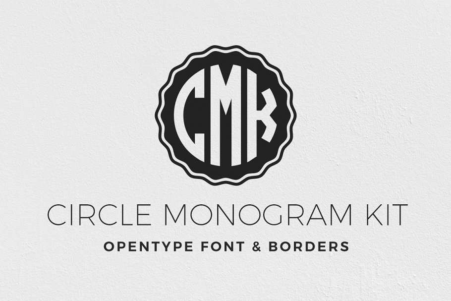 Download Circle Monogram Font Kit