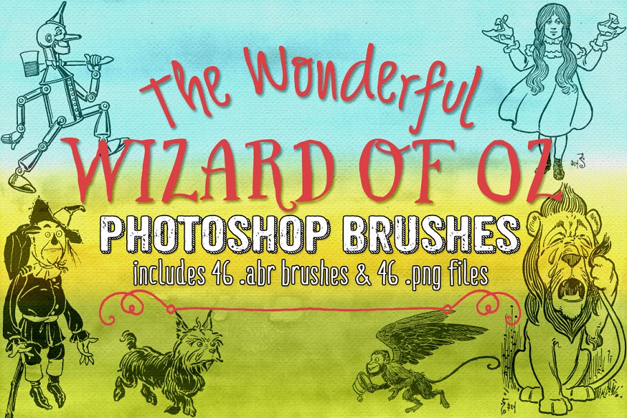 Download Wizard of Oz Photoshop Brushes
