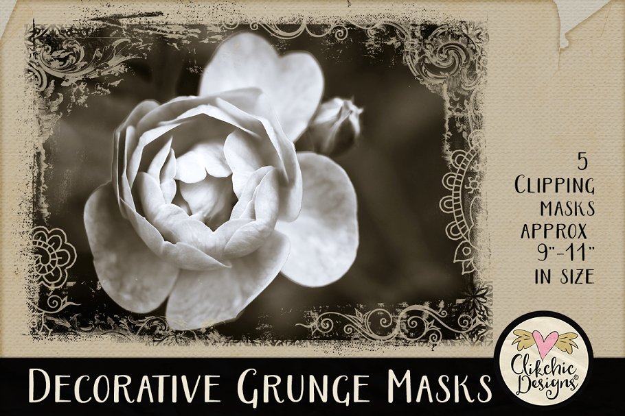 Download Decorative Grunge Photoshop Masks
