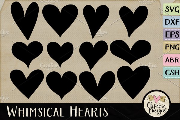 Download Heart Vector Shapes & Cutting Files