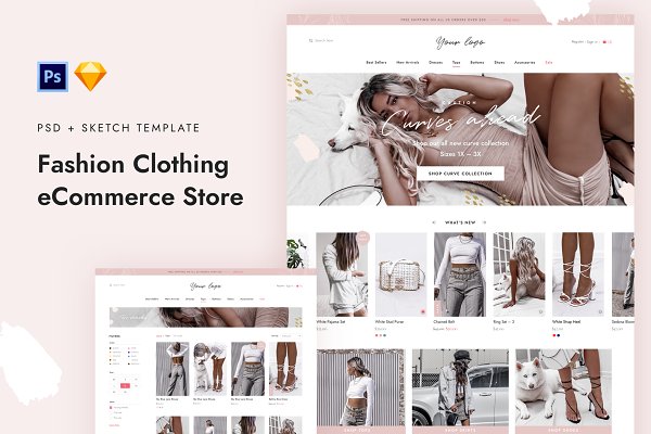 Download Fashion eCommerce PSD Template