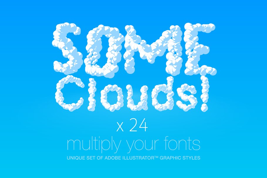 Download AI CS5 graphic styles Clouds