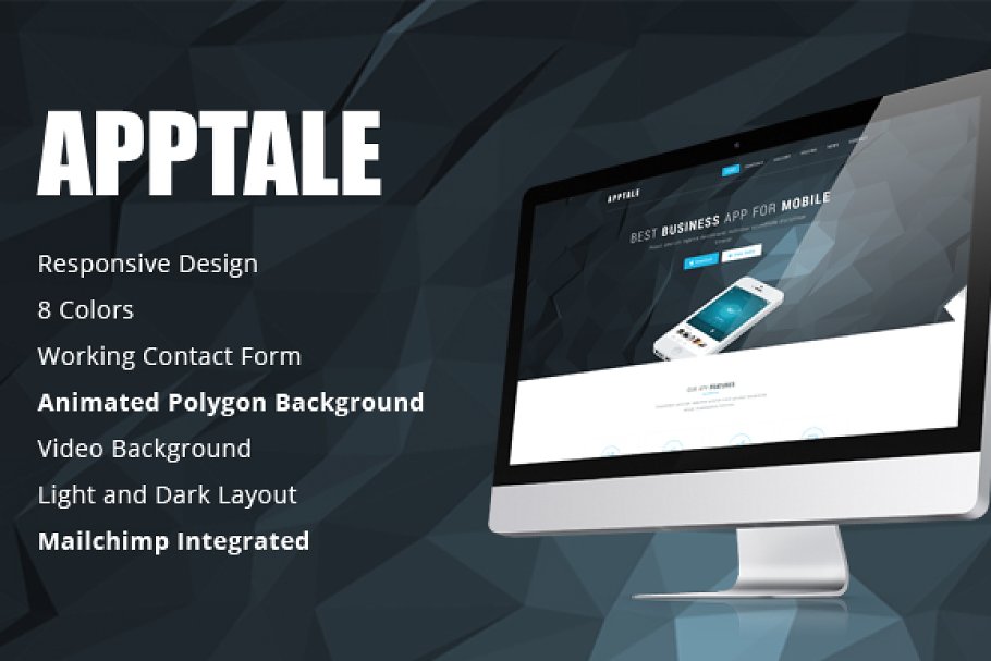 Download AppTale - HTML App Landing Page