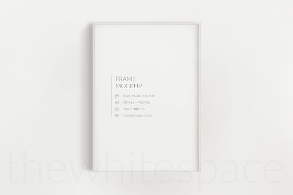 Download Thin White Frame Mockup