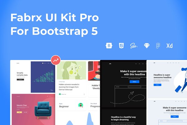 Download Fabrx UI Kit Pro for Bootstrap 5
