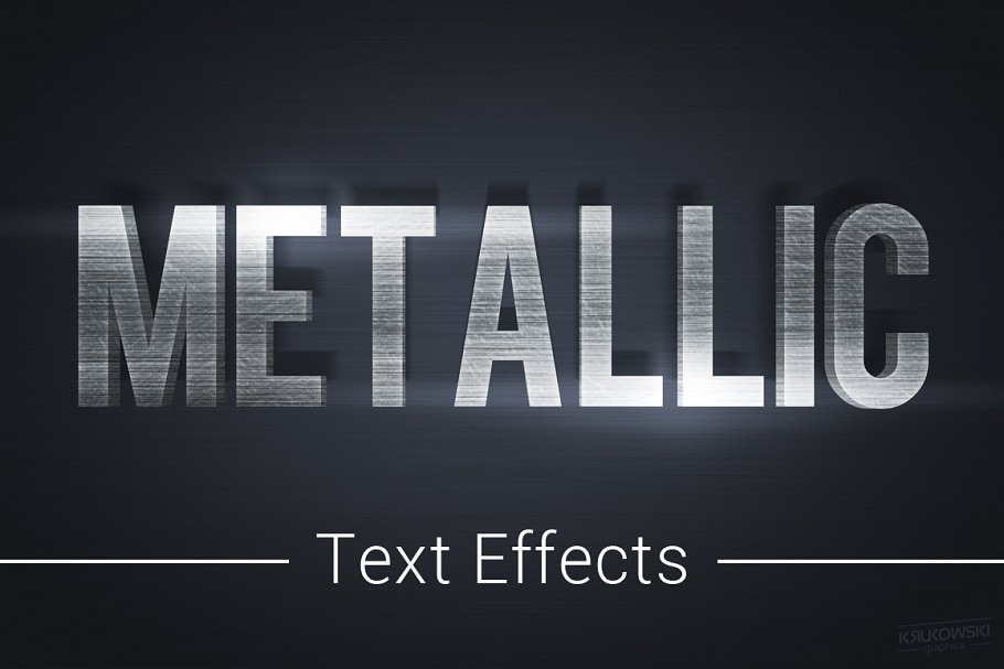 Download Metallic Text Effects Mockup
