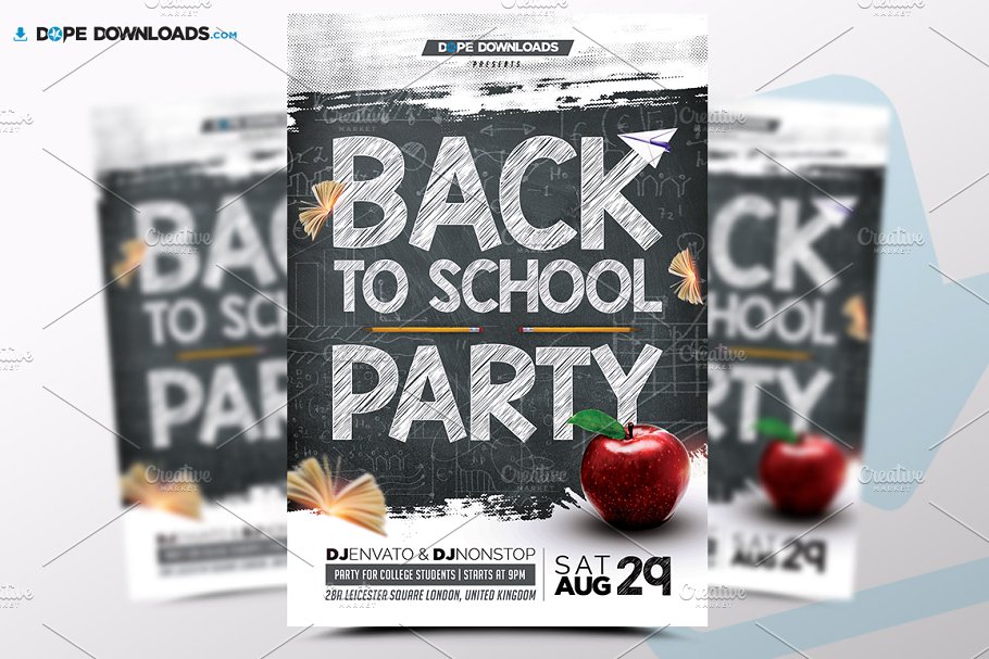 Download Back To School Party Flyer