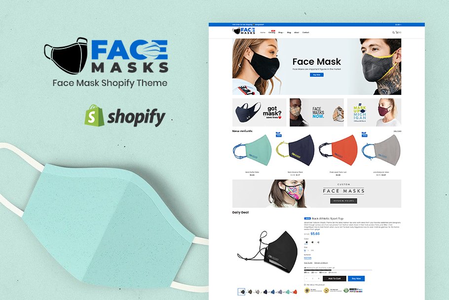 Download Face Mask Shopify Theme
