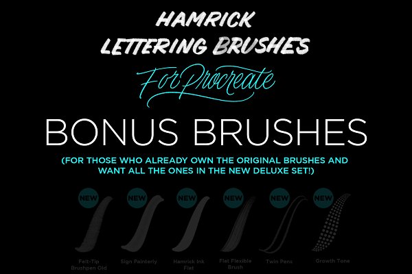 Download Lettering Procreate Bonus Brushes