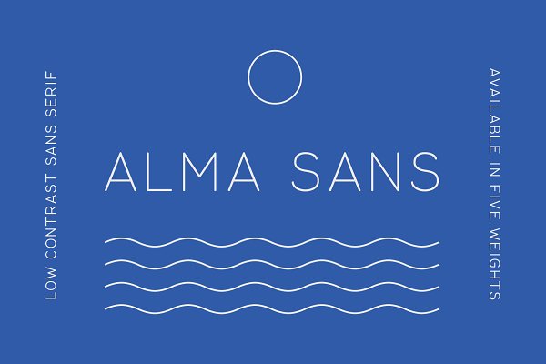Download Alma Sans - 5 weights sans serif