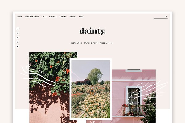 Download Dainty - Blog & Shop WordPress Theme