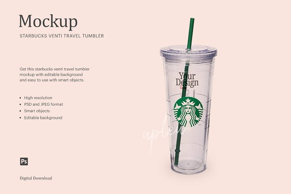 Download Starbucks Venti Acrylic Cup Mock Up