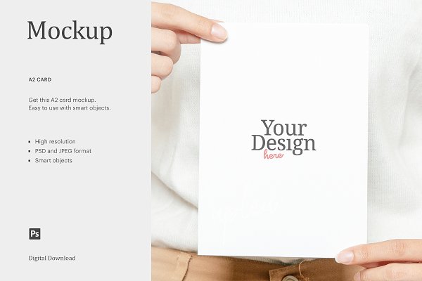 Download A2 Card Mock Up