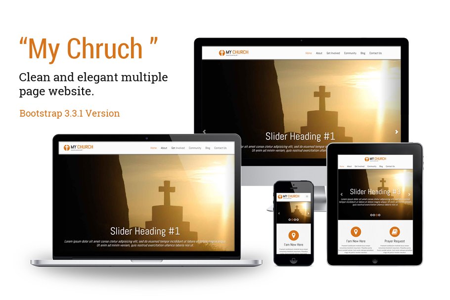 Download My Church - Bootstrap Template