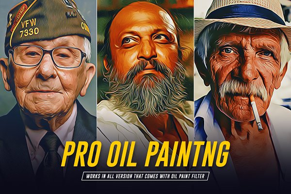 Download Pro Oil Painting Photoshop Action