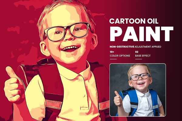 Download Cartoon Oil Painting Photoshop FX