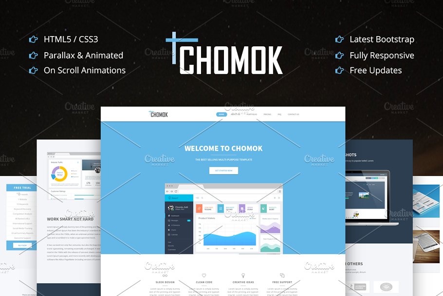 Download Chomok - Html5 Multipurpose One Page