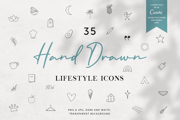 Download Hand Drawn Line Lifestyle Icons