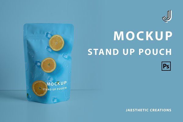 Download Stand Up Bag Pouch Mockup