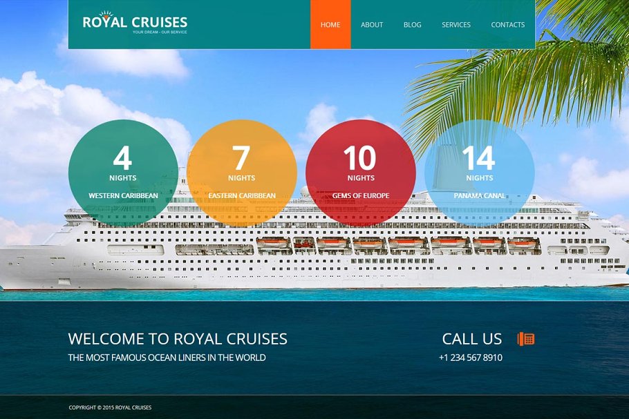 Download Royal Cruises - Joomla 3 Theme