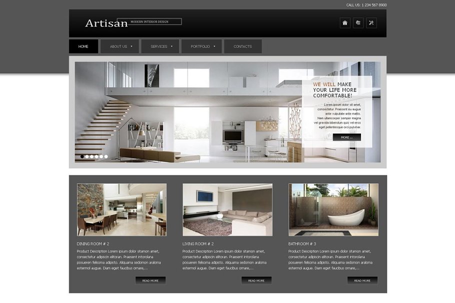 Download Artisan - Inter Design Joomla Theme