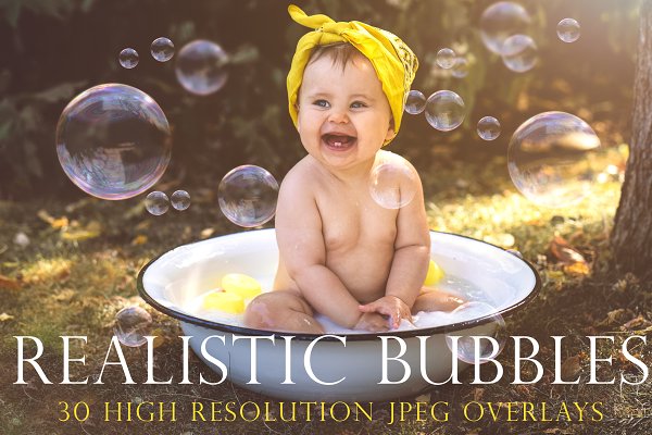 Download Realistic soap bubble overlays