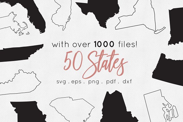 Download 50 States of America svg eps png pdf