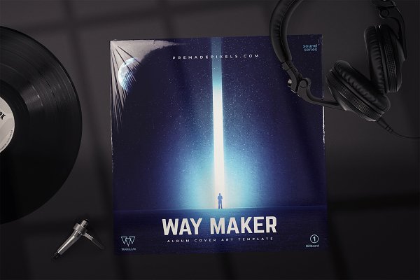 Download Way Maker Album Cover Template