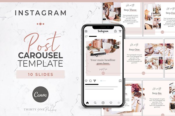 Download Instagram Post Carousel for Canva