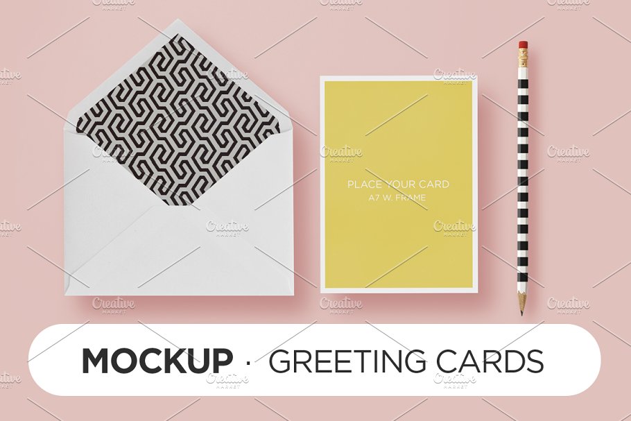 Download Mockup - HappyChic Card & Envelope