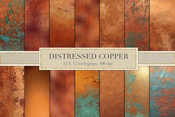 Download Distressed copper textures