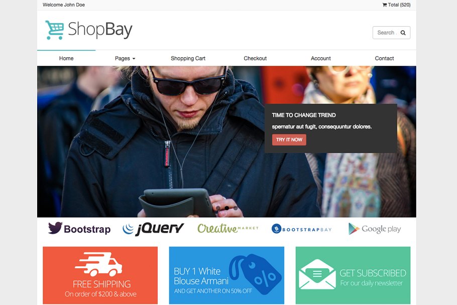 Download Shopbay - Online Shop Template