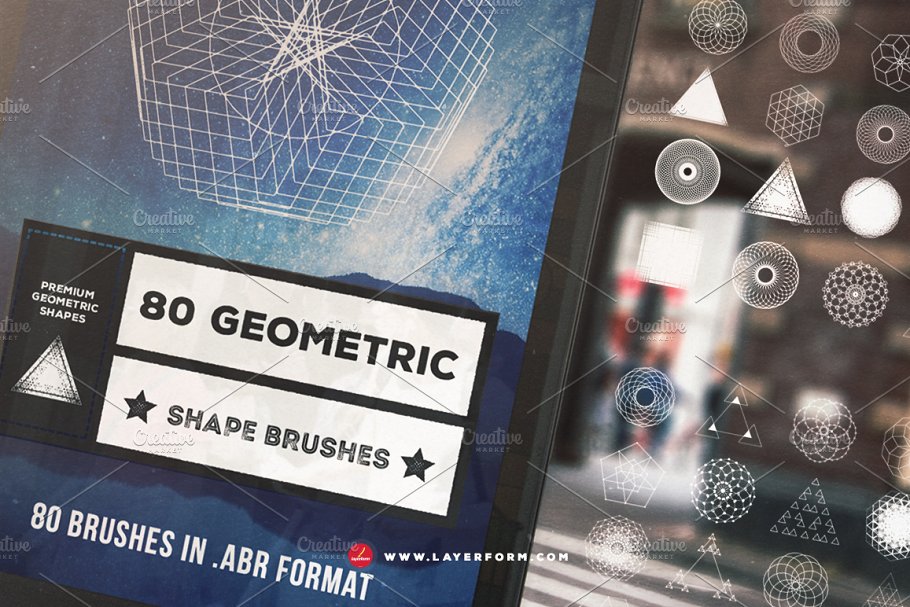 Download 80 Geometric Shape Brushes