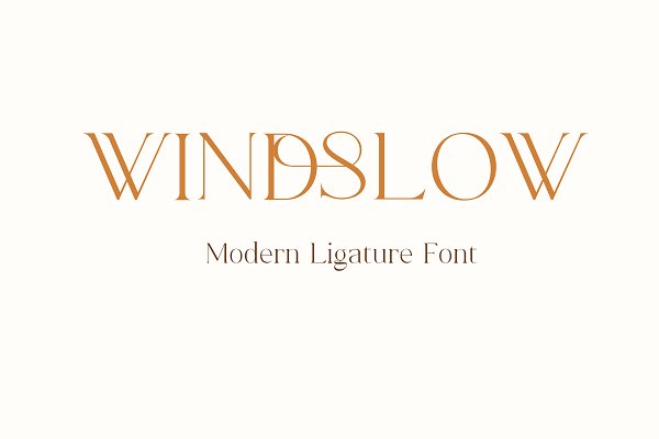 Download Windslow | Modern Ligature Font