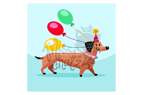 Download Birthday Balloon Dog