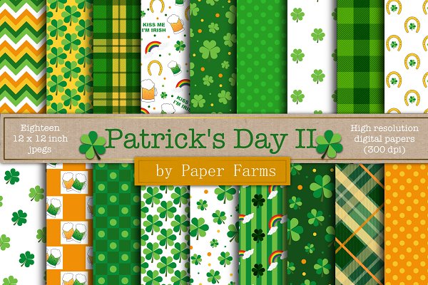 Download St. Patricks Day digital paper