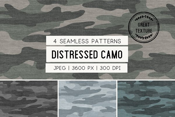 Download Distressed Camo - Camouflage Pattern