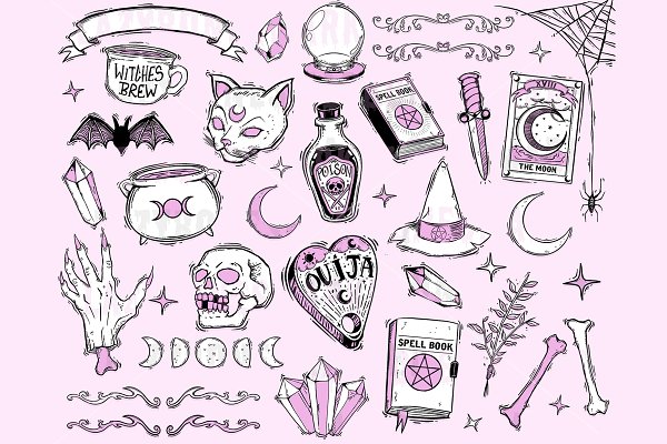 Download Witchy Illustration Pack