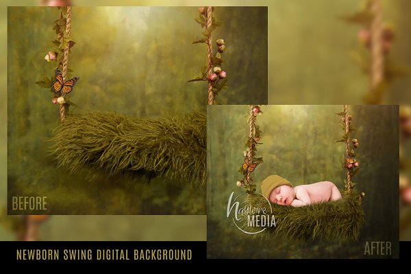 Download Digital Backdrop Newborn Baby Swing