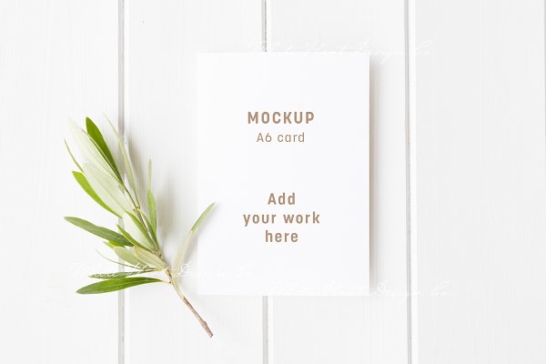 Download A6 stationery card mockup - psd png