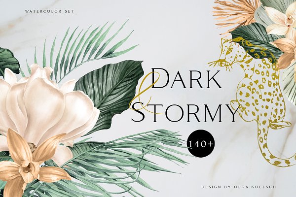 Download Tropical Watercolor Dark and Stormy