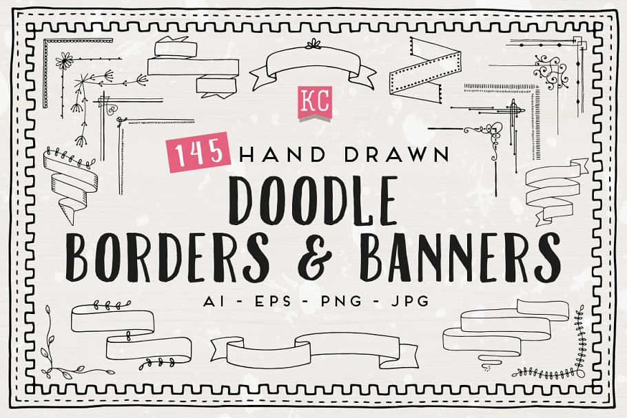 Download Doodle borders and banners