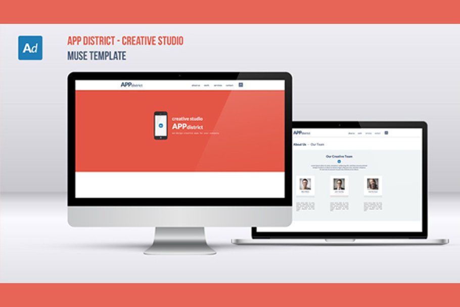 Download AppDistrict - Muse One Page Template