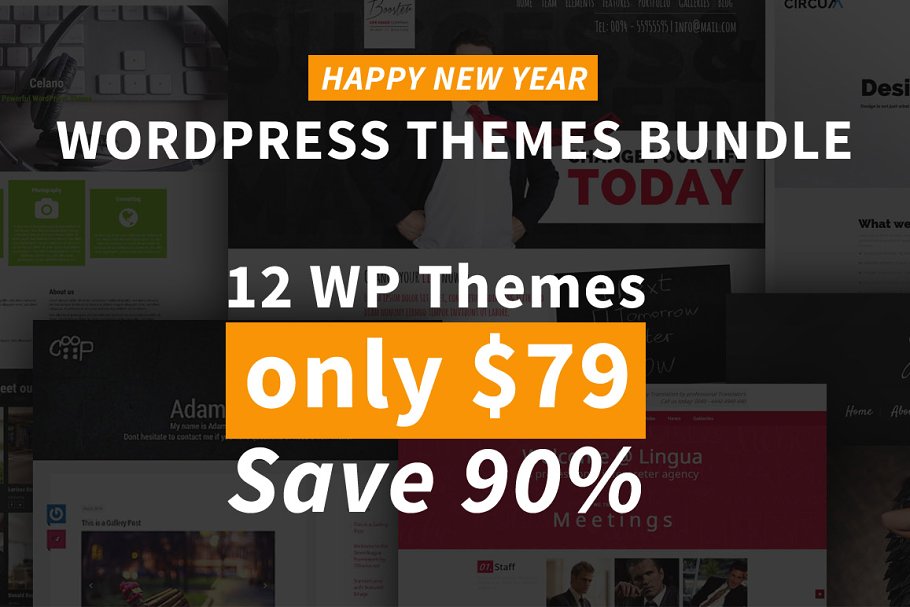 Download Happy New Year Bundle - 12 WP Themes