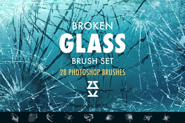 Download Broken glass Brush Set