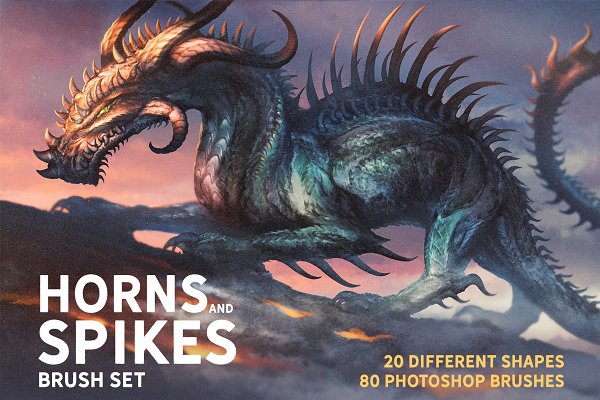 Download Horns and spikes brush set
